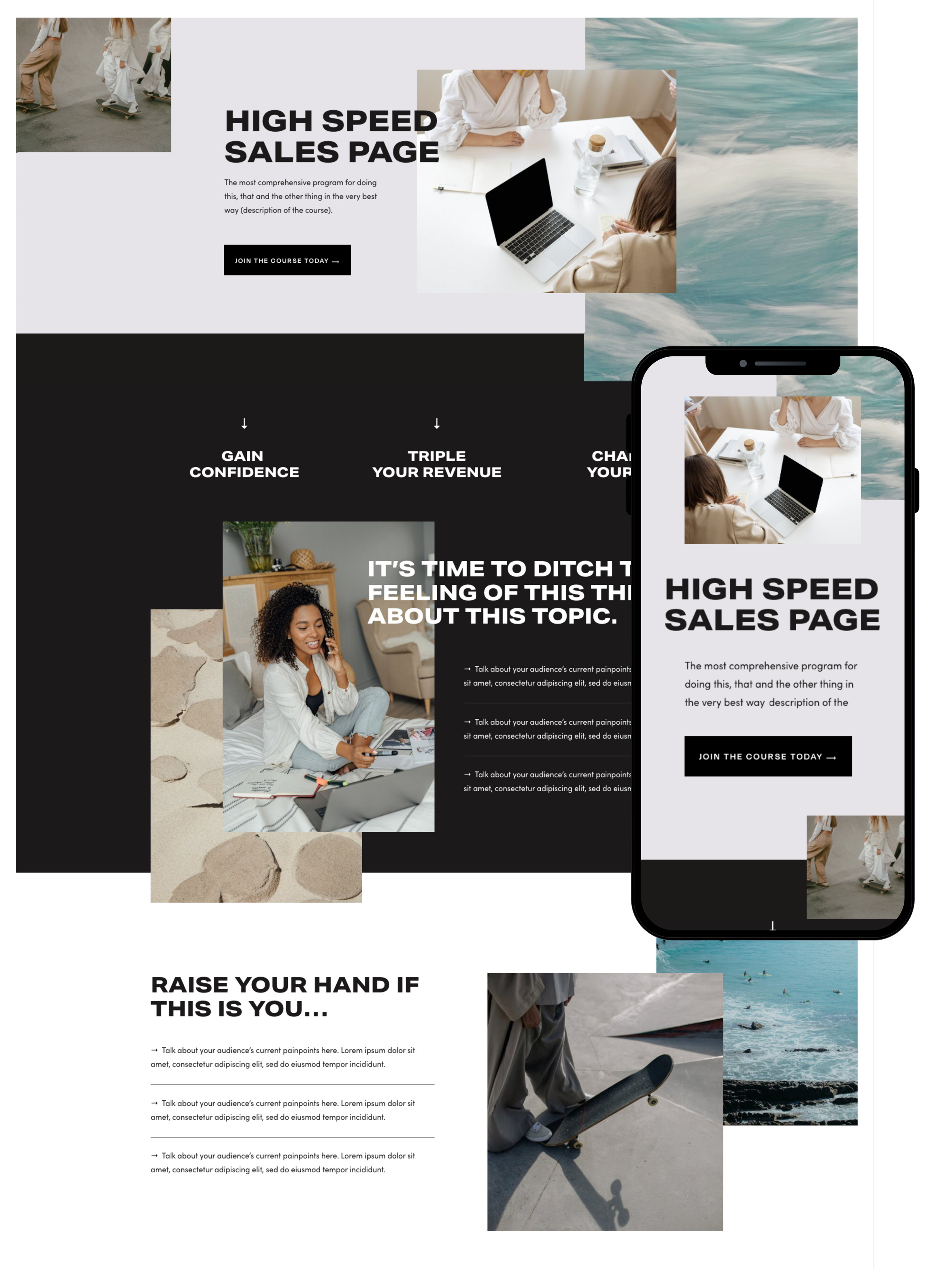 Sales Page Design | Elite Launch Design - Create in Saudi Arabia for Higher Conversions