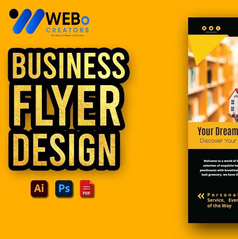 Creative Flyer Design for Moving Company in Saudi Arabia | Flyer for Removals Services