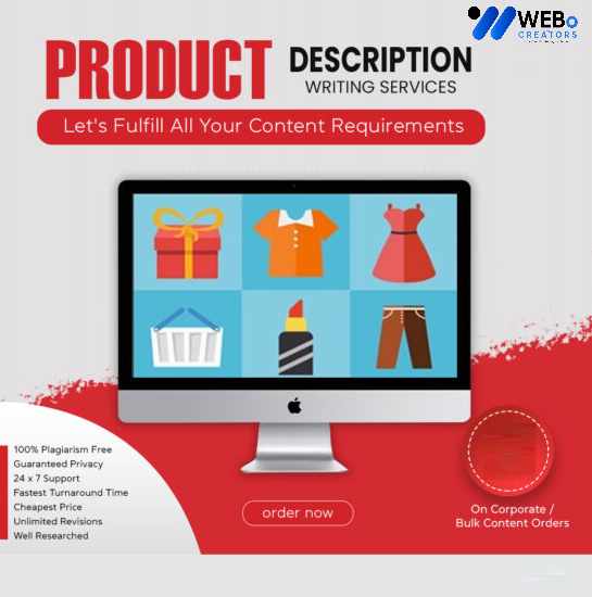 Product Description Writing Services | Best Digital Marketing Agency | Web Design in Saudi Arabia for online stores